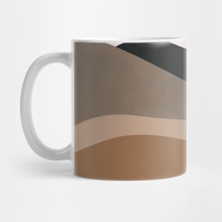 Neutral, Mid Century, Montain, Hill, Nordic, Boho Print Mug